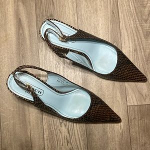 Coach Alena Snakeskin Heel